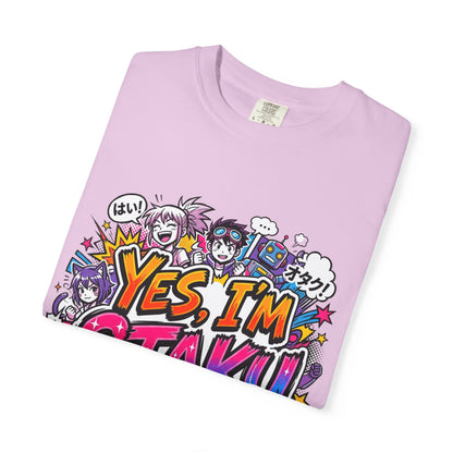 Otaku Graphic T-Shirt — "Yes, I'm Otaku" Colorful Anime Pop Design