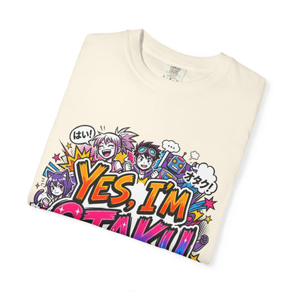 Otaku Graphic T-Shirt — "Yes, I'm Otaku" Colorful Anime Pop Design