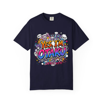 Otaku Graphic T-Shirt — "Yes, I'm Otaku" Colorful Anime Pop Design