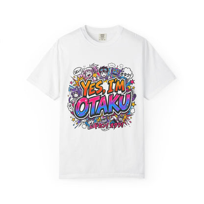 Otaku Graphic T-Shirt — "Yes, I'm Otaku" Colorful Anime Pop Design