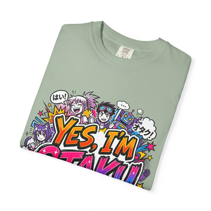 Otaku Graphic T-Shirt — "Yes, I'm Otaku" Colorful Anime Pop Design