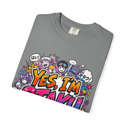 Otaku Graphic T-Shirt — "Yes, I'm Otaku" Colorful Anime Pop Design