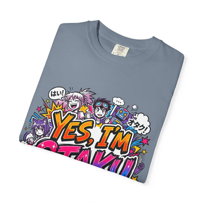 Otaku Graphic T-Shirt — "Yes, I'm Otaku" Colorful Anime Pop Design