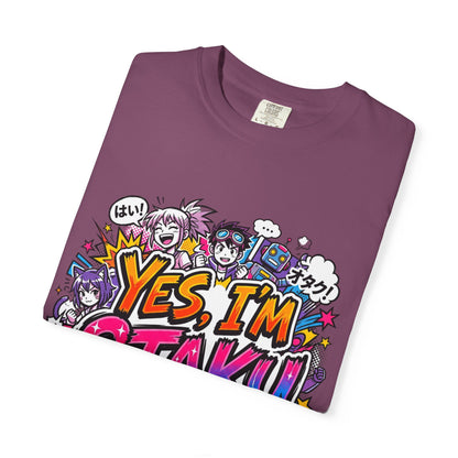 Otaku Graphic T-Shirt — "Yes, I'm Otaku" Colorful Anime Pop Design