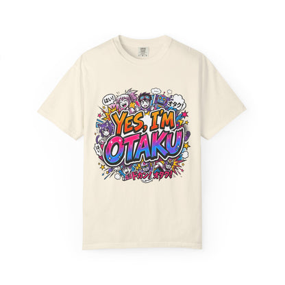 Otaku Graphic T-Shirt — "Yes, I'm Otaku" Colorful Anime Pop Design
