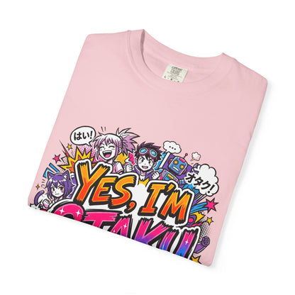 Otaku Graphic T-Shirt — "Yes, I'm Otaku" Colorful Anime Pop Design