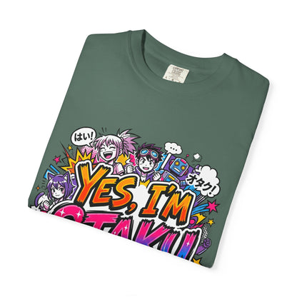 Otaku Graphic T-Shirt — "Yes, I'm Otaku" Colorful Anime Pop Design